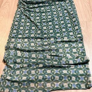Free People Blue and green Floral Maxi Skirt
